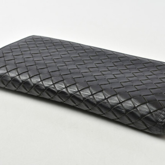 Bottega Veneta Wallet Men's BOTTEGA VENETA Long 156819 V4651 1000 Intrecciato... - Picture 4 of 12